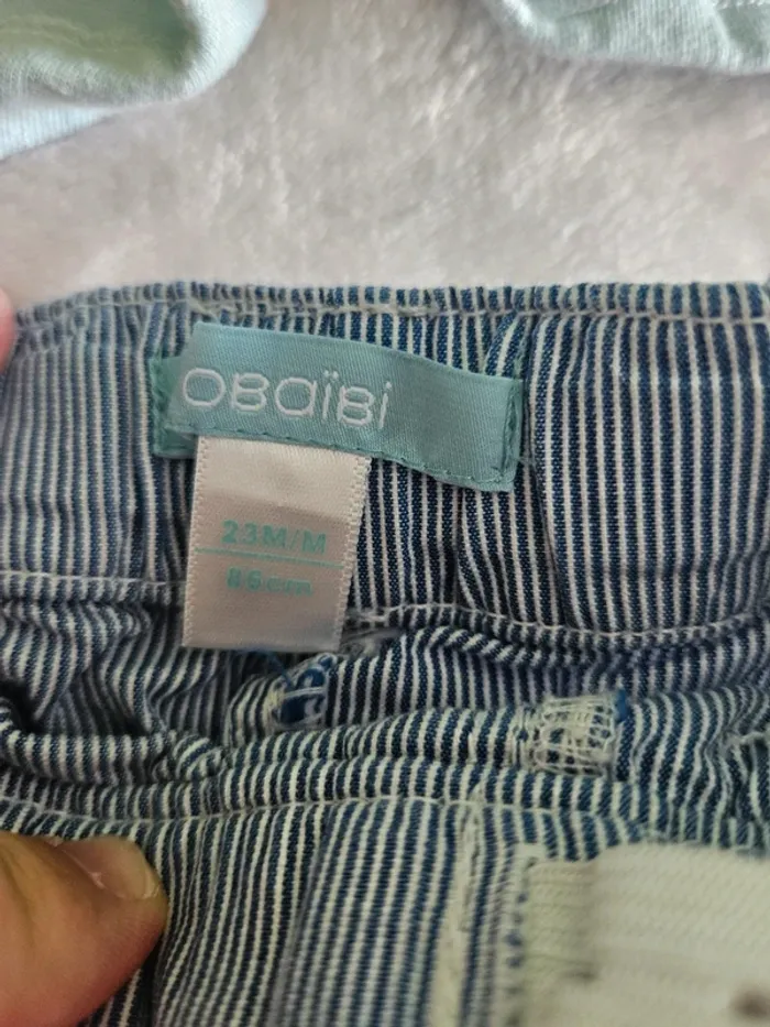 Lot de 3 shorts obaïbi 23 mois 86cm - photo numéro 5
