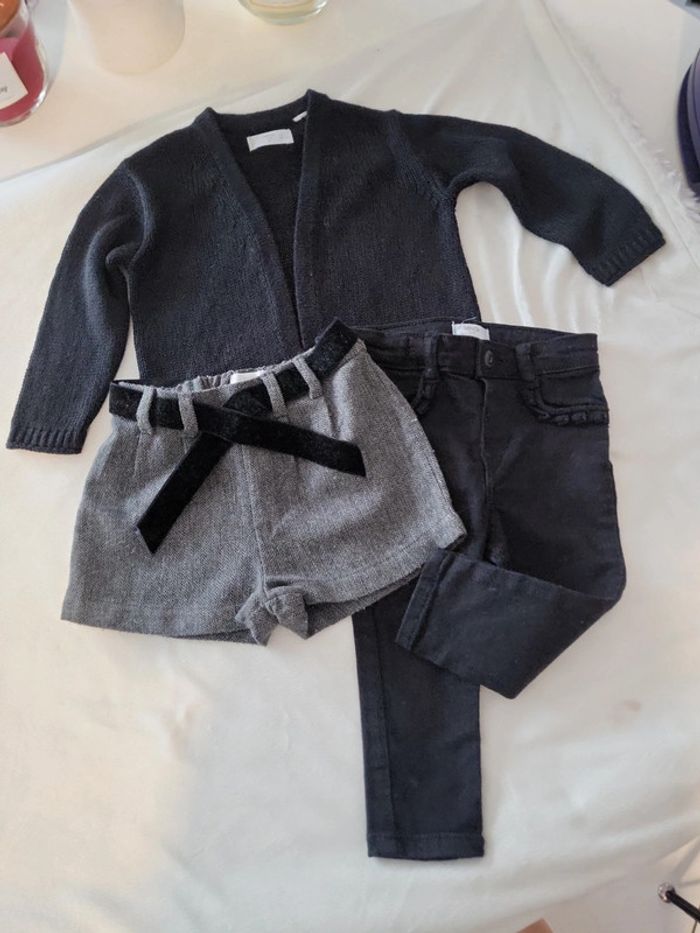Lot Gilet, Pantalon Short #Mango kids