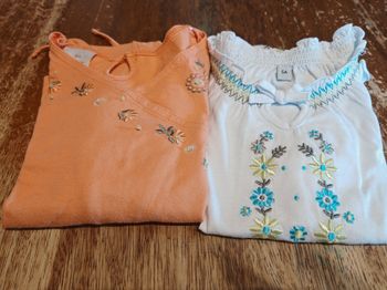 Lot de 2 t-shirts fille taille 5 ans