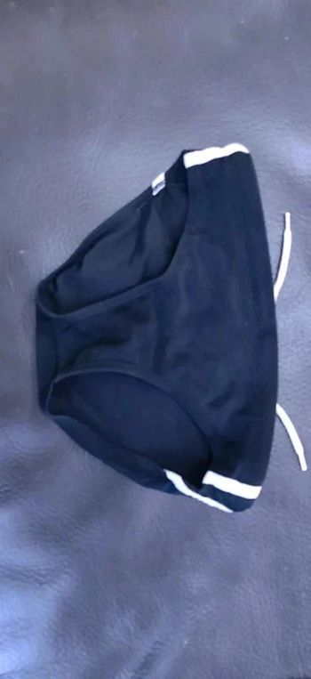 Slip de bain noir et blanc 6 ans