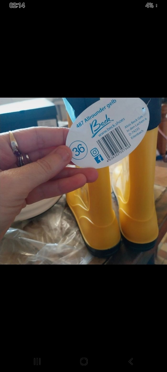 Bottes de marque Bck neuves Pointure 36 avec étiquette - photo numéro 3