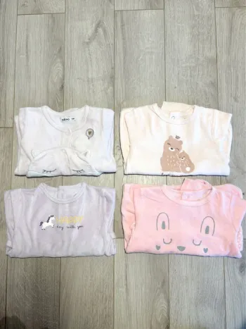 Lot pyjama velours 12mois fille