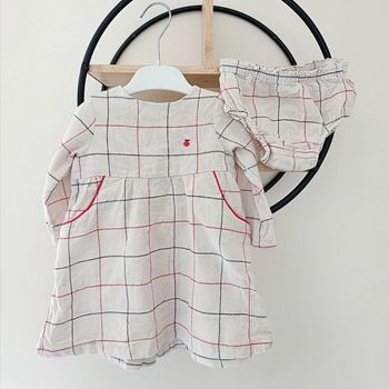 9 mois robe + bloomer Kiabi