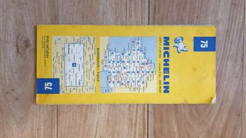 Vintage carte routière Michelin France Bordeaux Tulle numéro 75