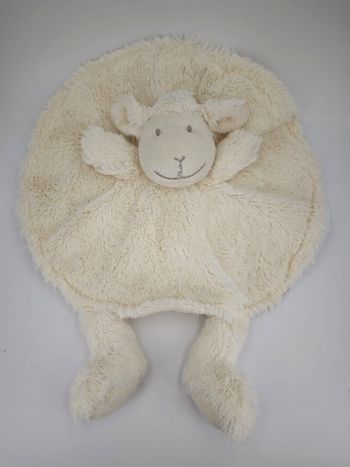 Doudou plat Mouton blanc crème La galleria