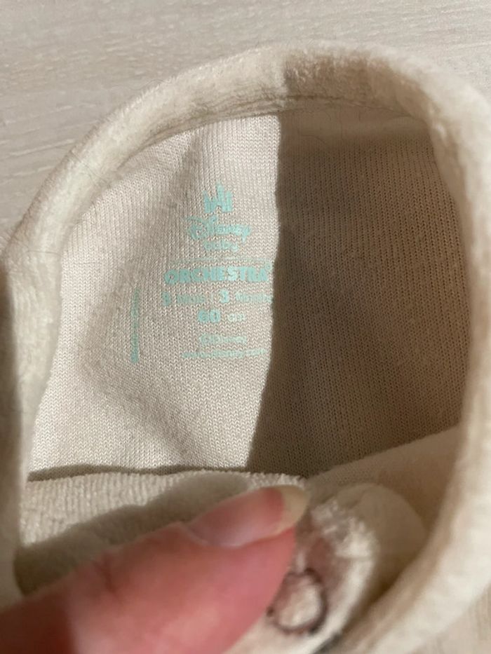 Lot de 2 pyjamas Roi Lion bébé en velour taille 3 mois Orchestra - photo numéro 9