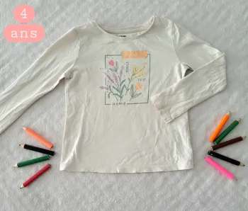 Tshirt à manches longues 4ans