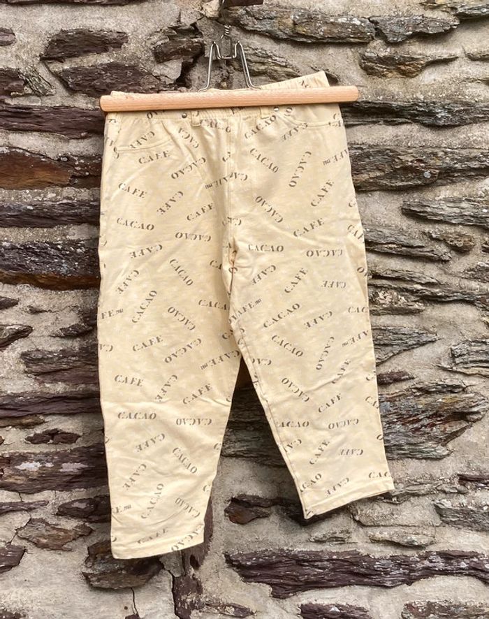 Legging court/pantacourt vintage Dorotennis cacao, taille 1 (36)