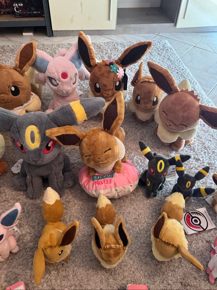 Evoli peluches eeveelutions authentique destockage - photo numéro 5