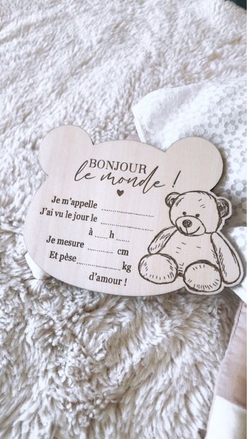 Carte naissance à compléter 