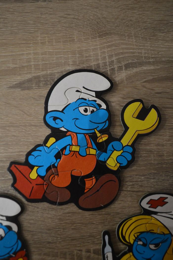 Puzzle Ravensburger Silhouettes Schtroumpfs 1983 Peyo - photo numéro 6