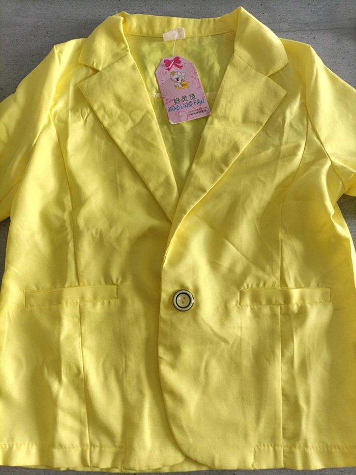 Veste taille 130 jaune fluo - photo numéro 3