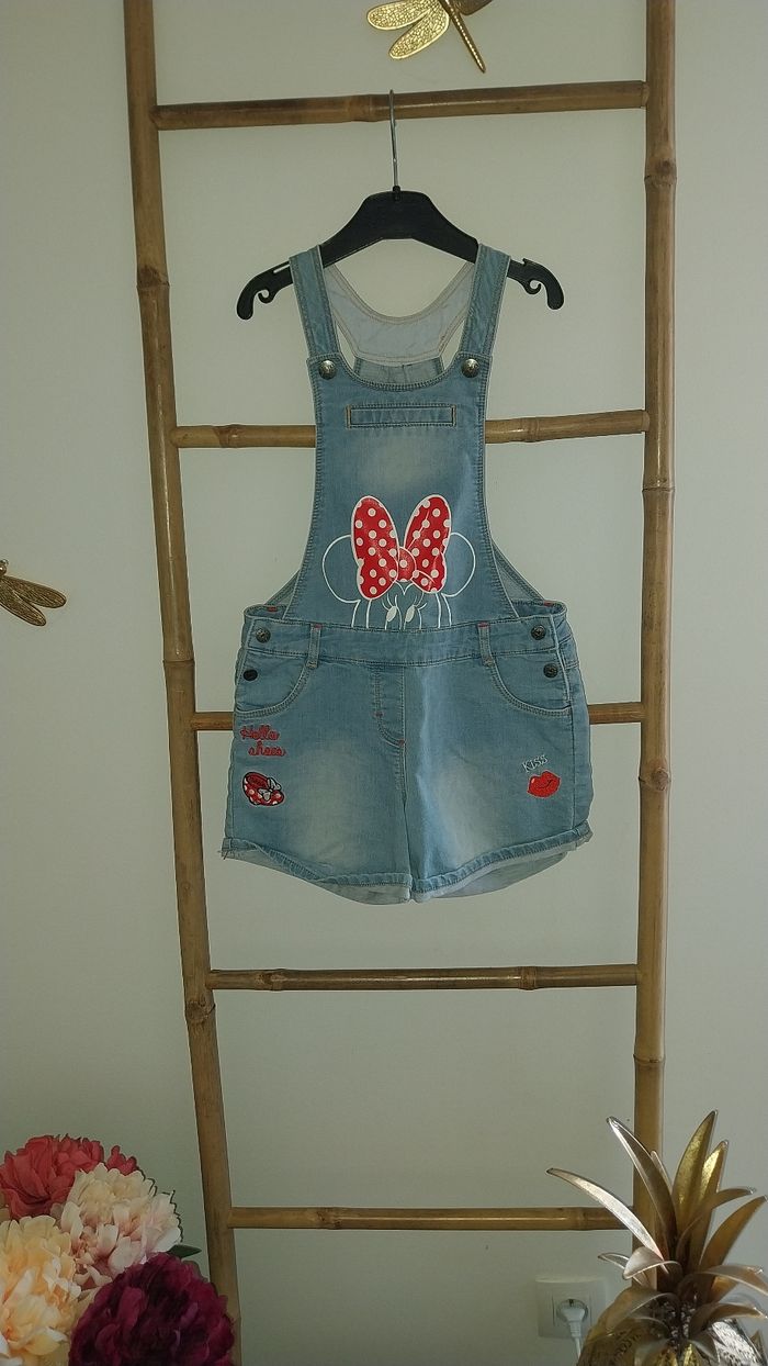 Combishort/ Salopette short DisneyxOrchedtra jean 8 ans Très bon état - photo numéro 6