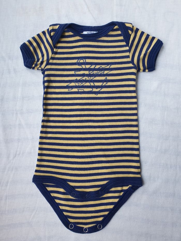 Body Manches Courtes Petit Bateau 1 mois