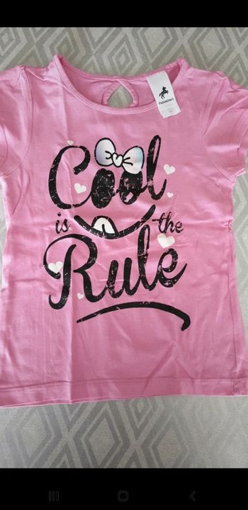 T-shirt fille 6 ans rose
