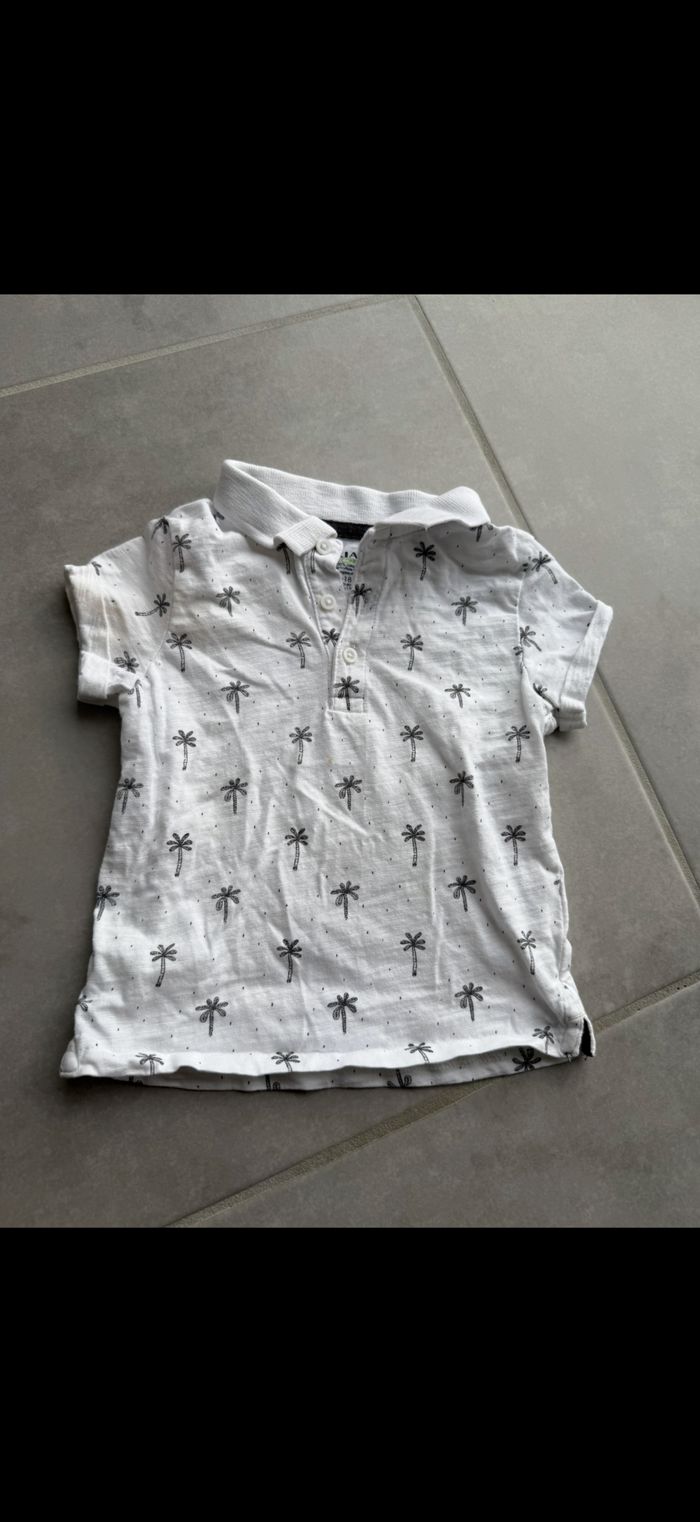 Polo manches courtes Palmier 18 mois - photo numéro 2