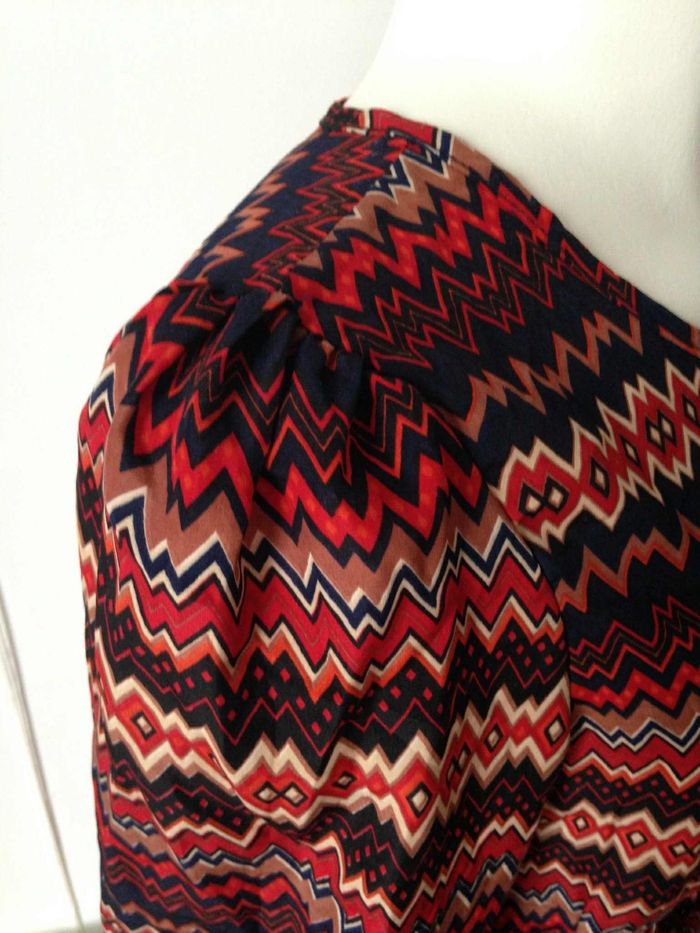 Robe aztèque col V/rond manches 3/4 lululove 36 - photo numéro 6