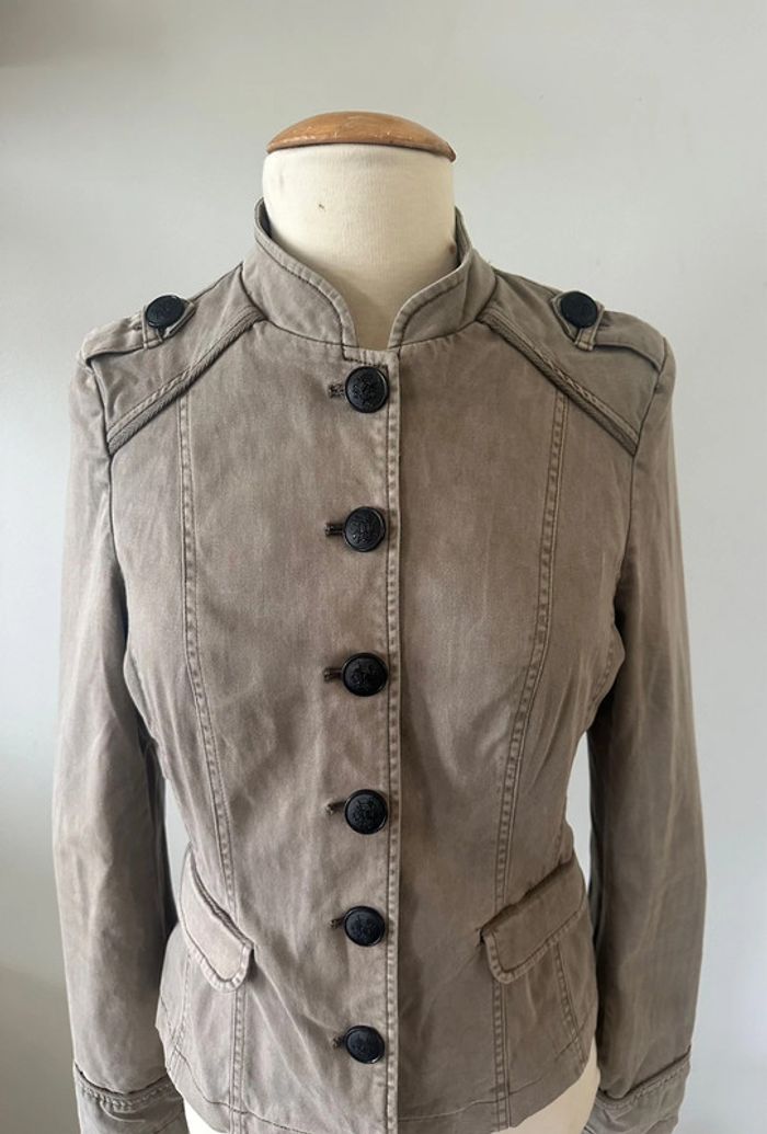 Caban officier court kaki Camaïeu t36 - photo numéro 2