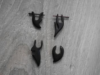 Boucles d'oreilles en bois