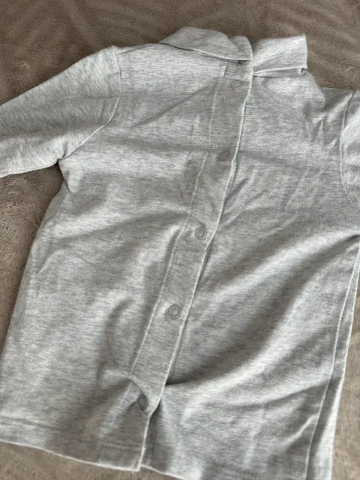 Lot de 2 hauts bébé gris – Manches longues - photo numéro 3
