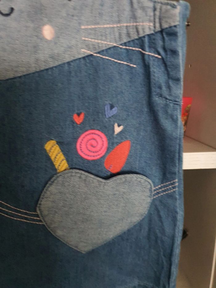 Robe dpam en jean 2 ans - photo numéro 2