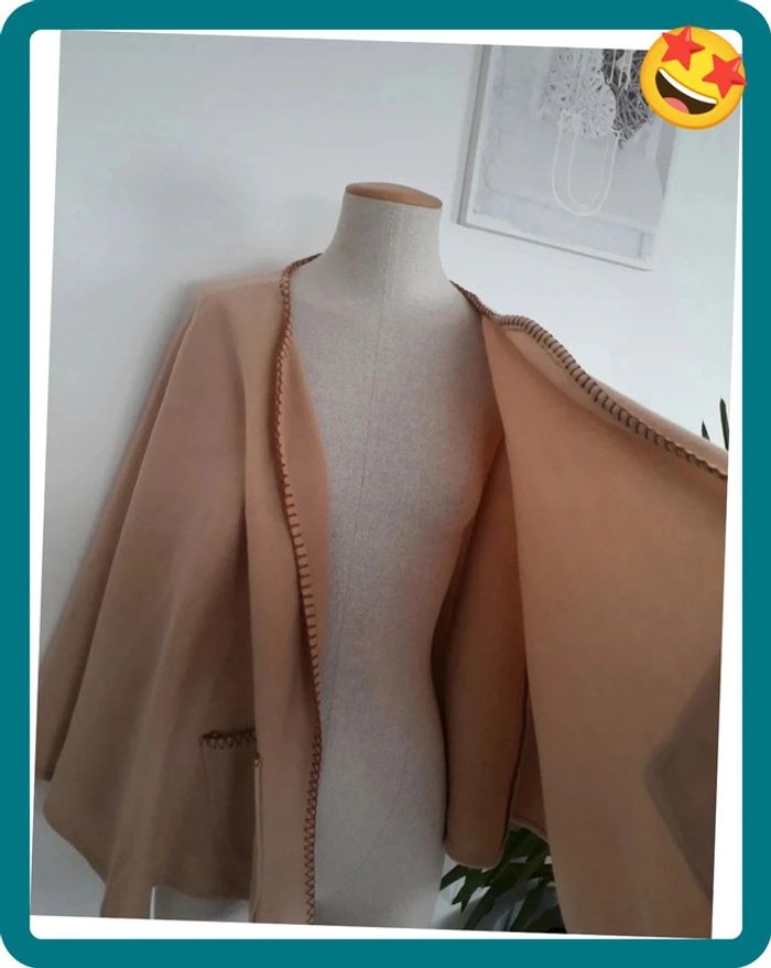 Poncho/cap polaire pour l'hivers Neuve🌿💝 - photo numéro 3