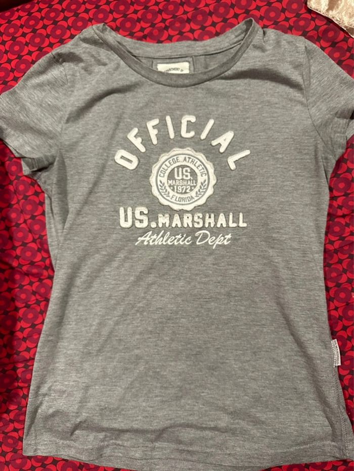 T shirt gris us Marshall