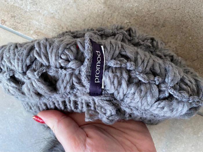 Bonnet femme promod avec pompom - photo numéro 3