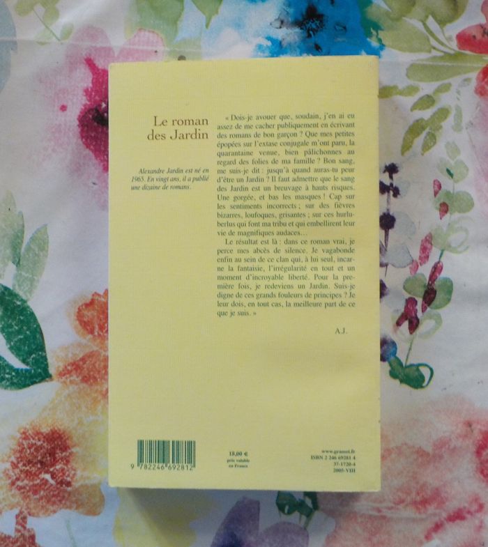 LE ROMAN DES JARDIN de Alexandre JARDIN Ed. Grasset - photo numéro 3