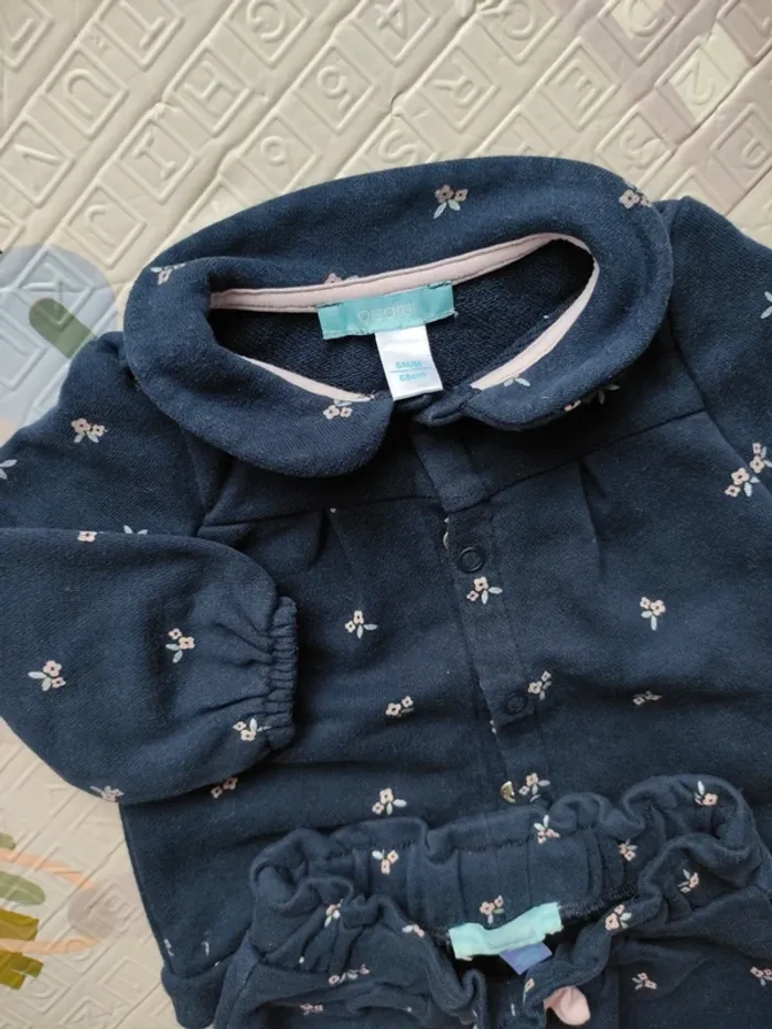 Petit ensemble jogging et veste Obaibi fille 6 mois - photo numéro 2