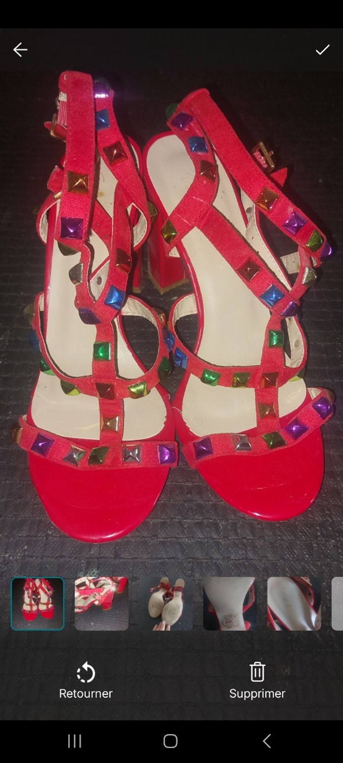 Chaussure femme rouge