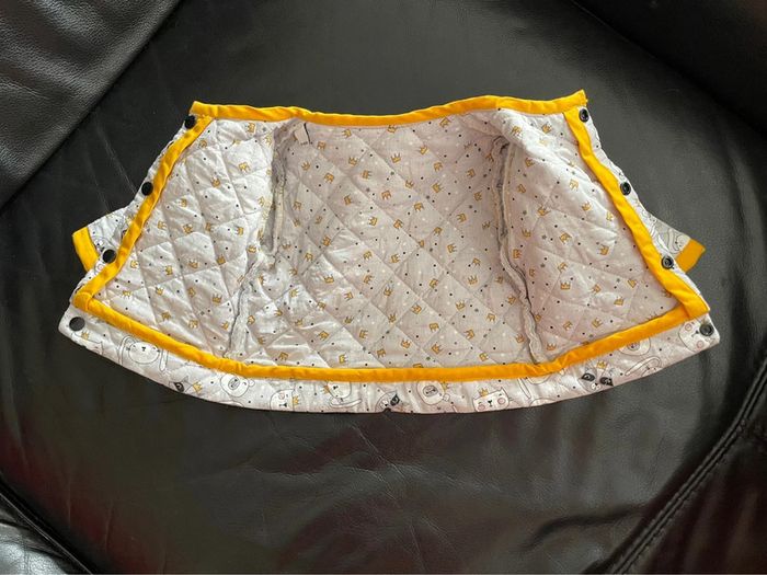 Veste bébé avec gant 6 mois fait main - photo numéro 3