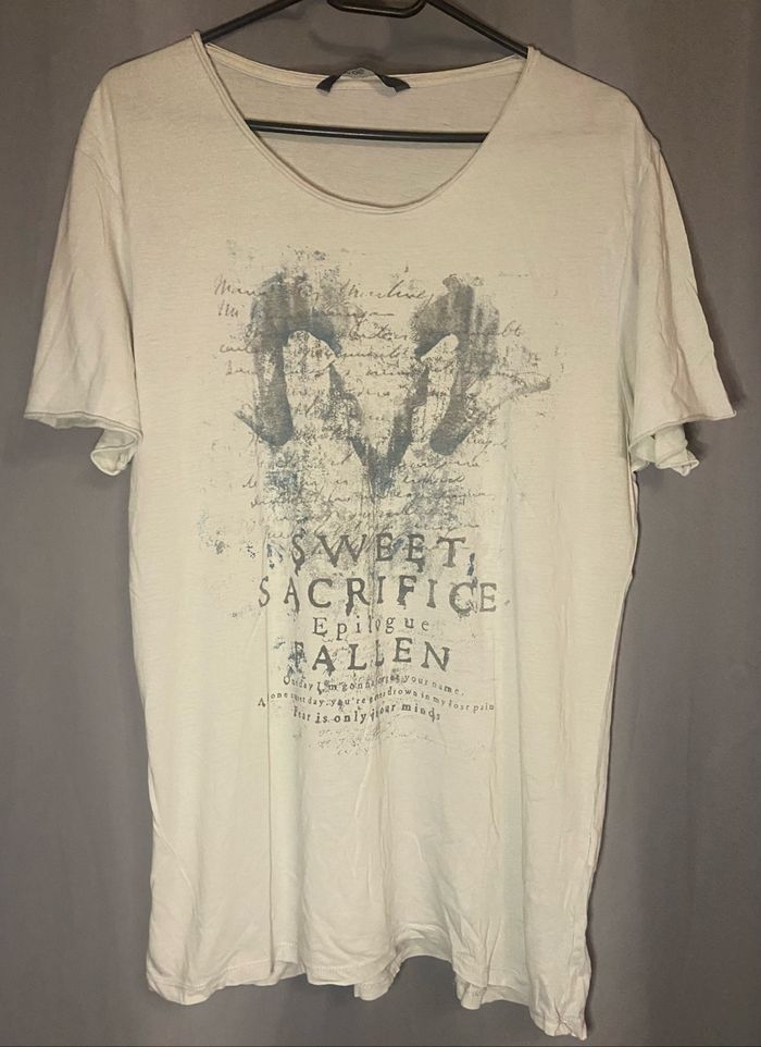 Tee-shirt »Jules »blanc cassé et gris