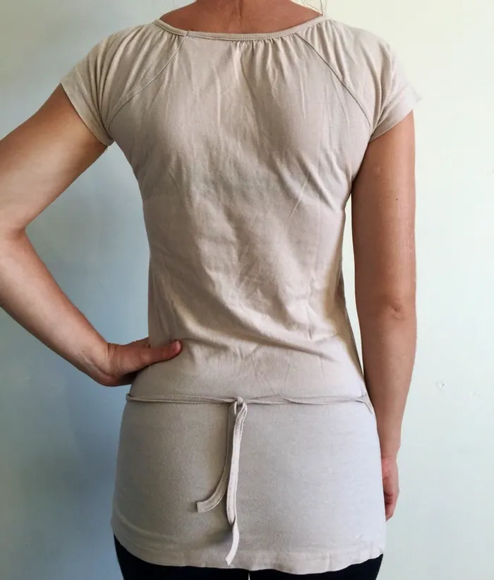 Tee shirt tunique beige - photo numéro 2