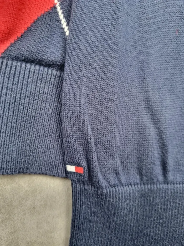 Pull col V Tommy Hilfiger losanges, M Hommes - photo numéro 5