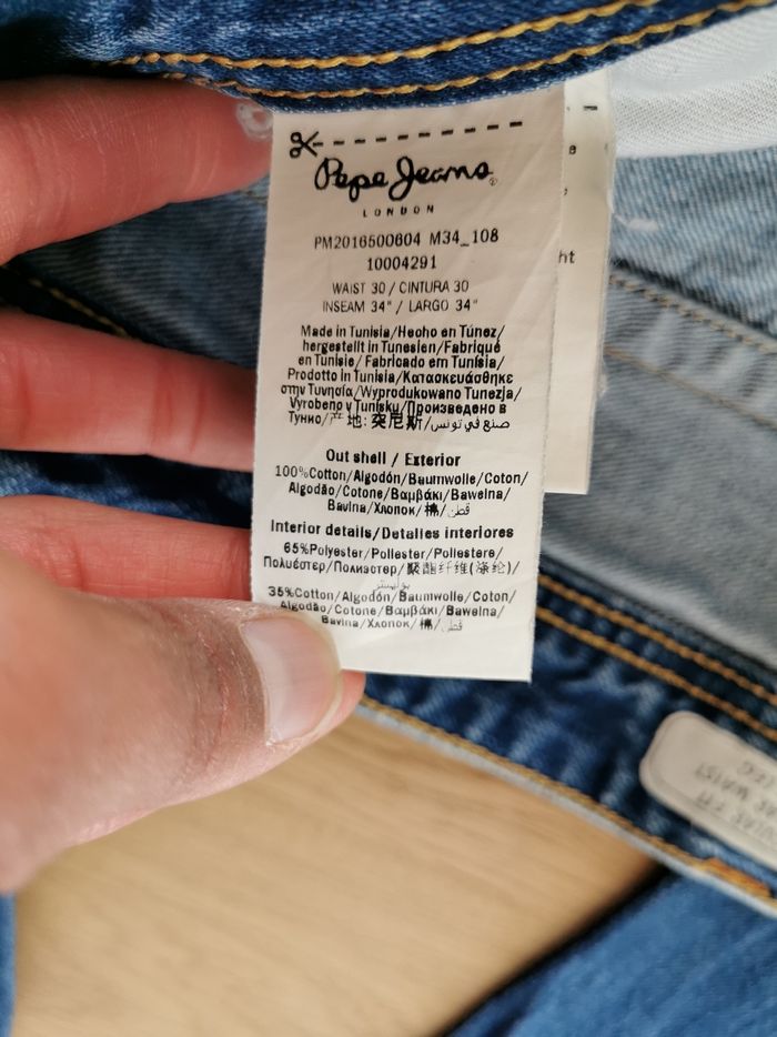 Jean homme Pepe Jeans coupe droite ajustée - photo numéro 10