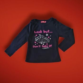 tee shirt noir fille 4 ans