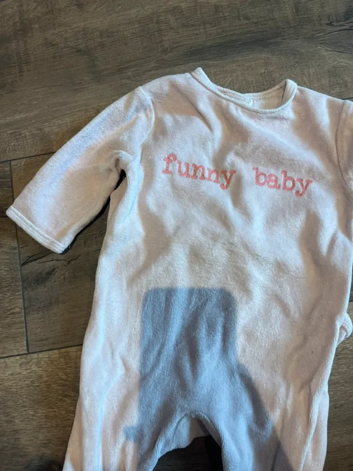 Pyjama rose pale 3 mois - photo numéro 2