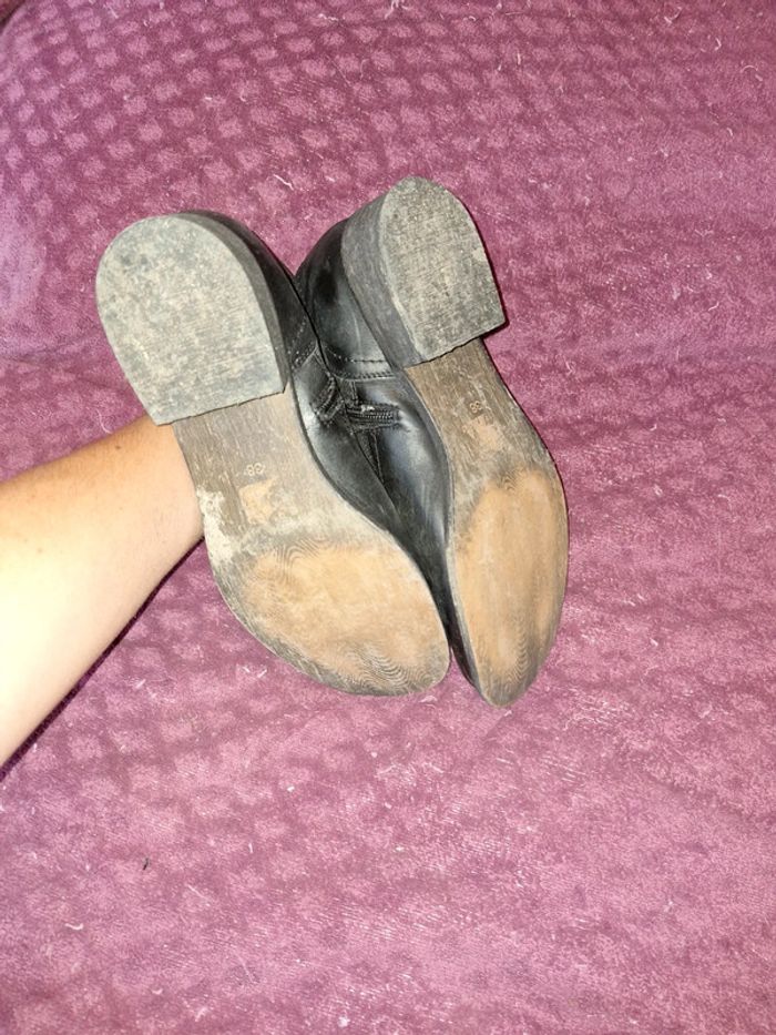 Bottines 38 cuir - photo numéro 5