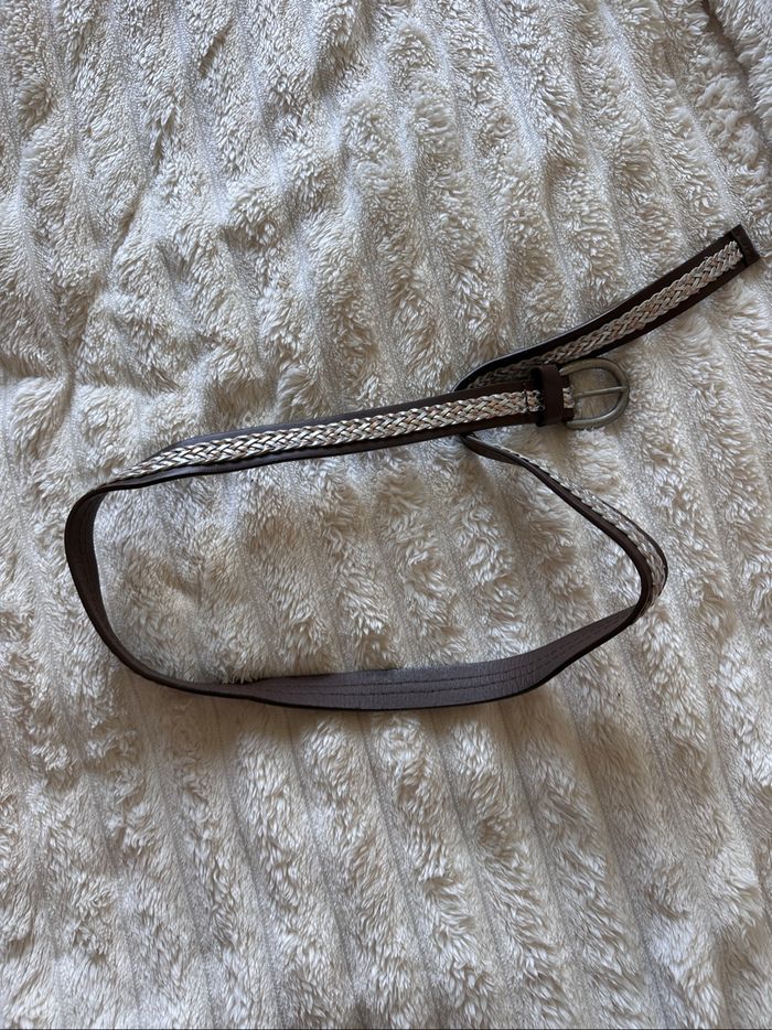 Ceinture marron et dorée