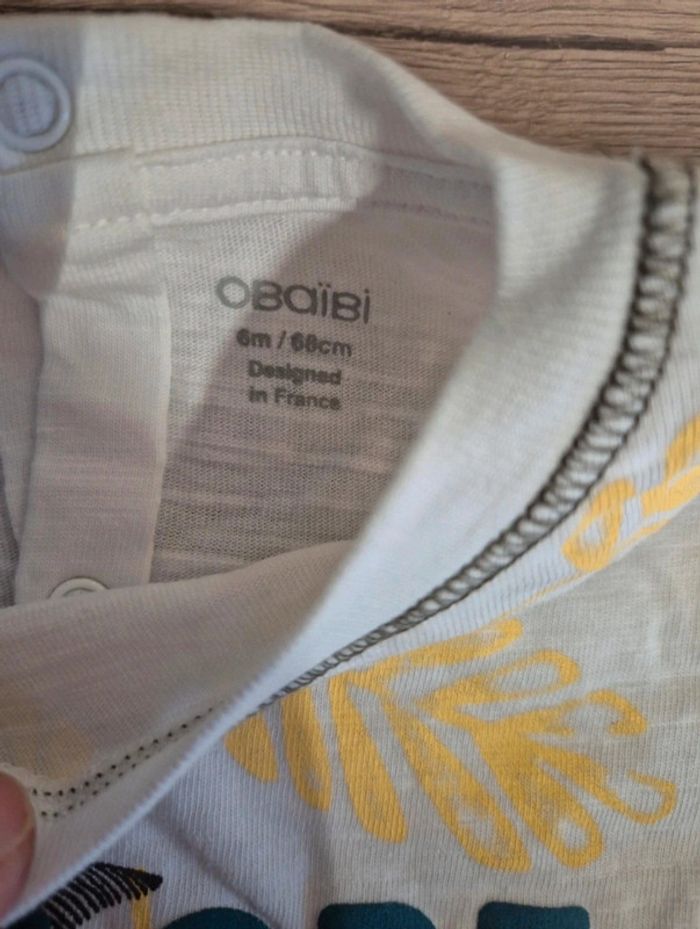 T-shirt taille 6 mois Obaibi - photo numéro 4