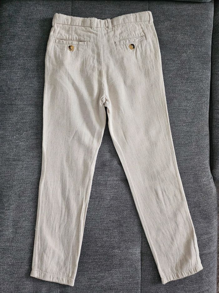 Chino souple en lin zara - photo numéro 4