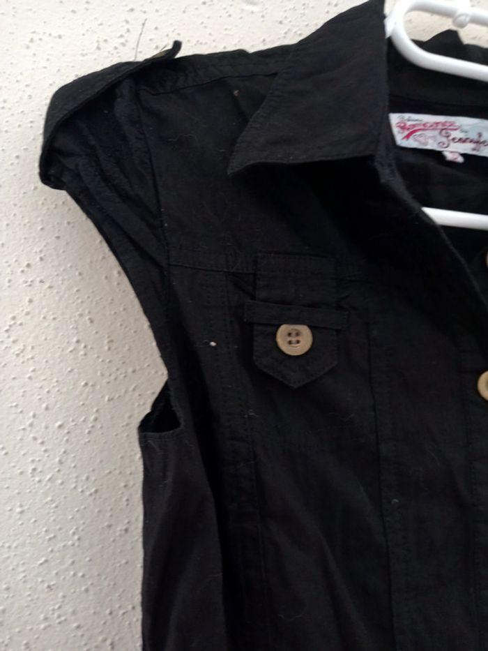Robe d été noire avec volants Taille : S - photo numéro 5