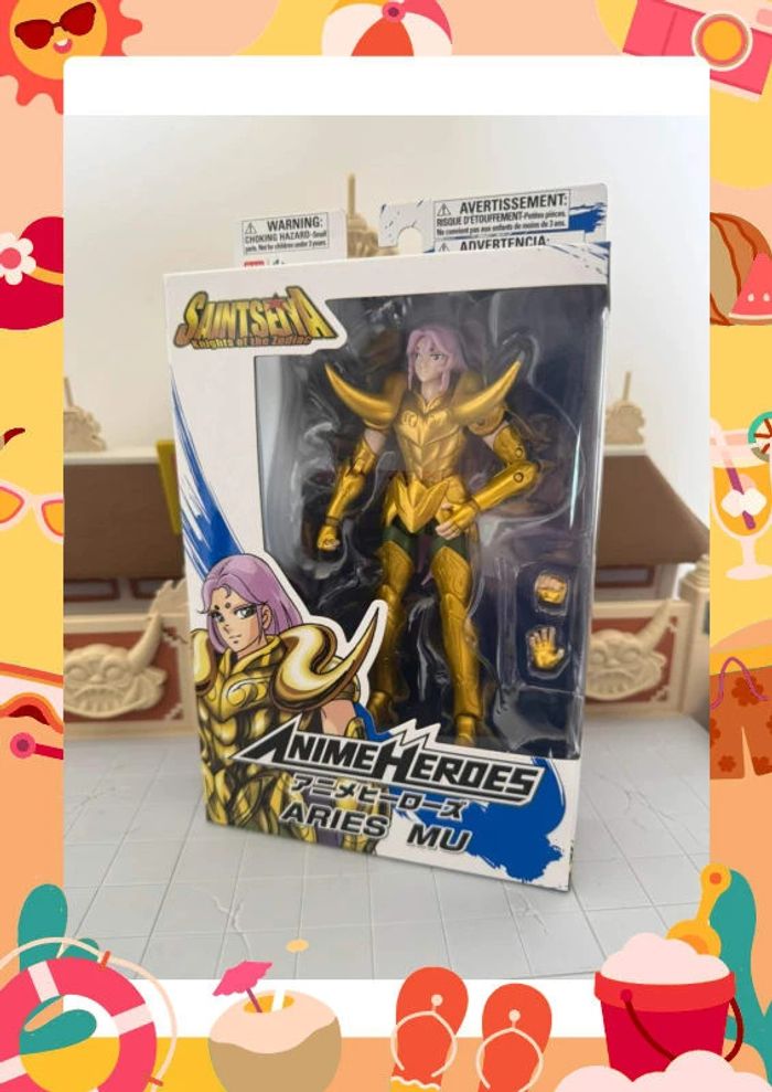 Neuf et scéllé Anime heroes chevalier du Zodiaque bélier aries mu