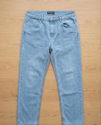 Jean Droit Bleu Clair Délavé
