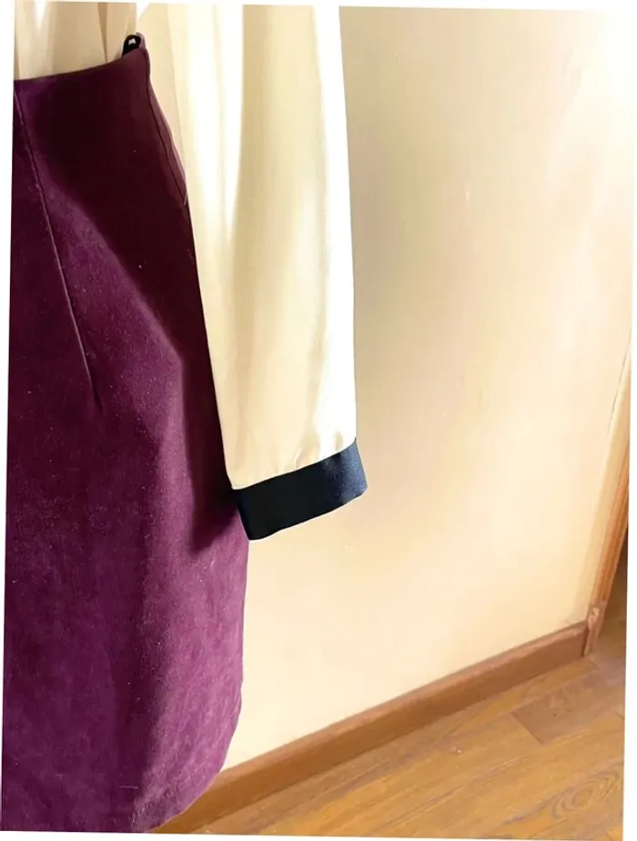 Sublime Jupe Vintage Kiabi - Bordeaux/Aubergine - Touché Pêche - photo numéro 5