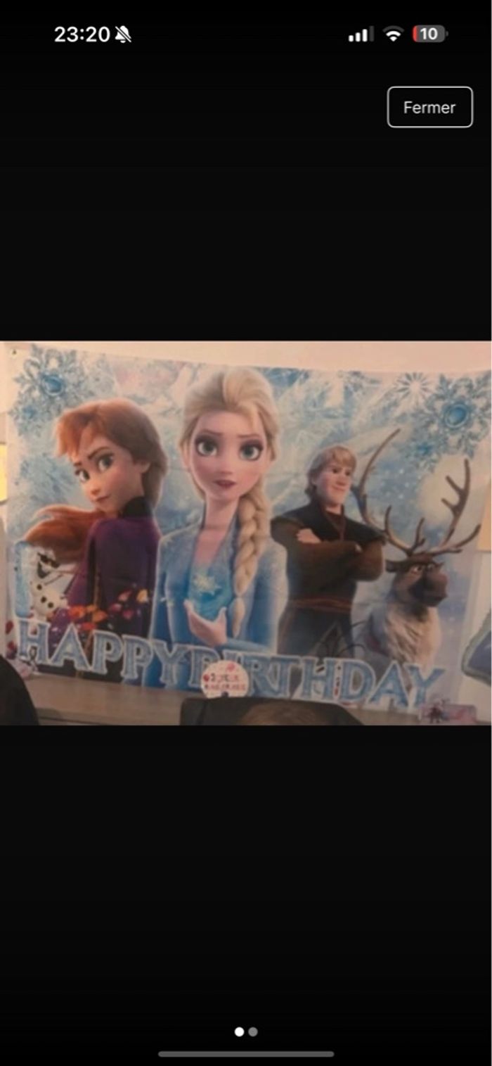 Toile reine des neiges