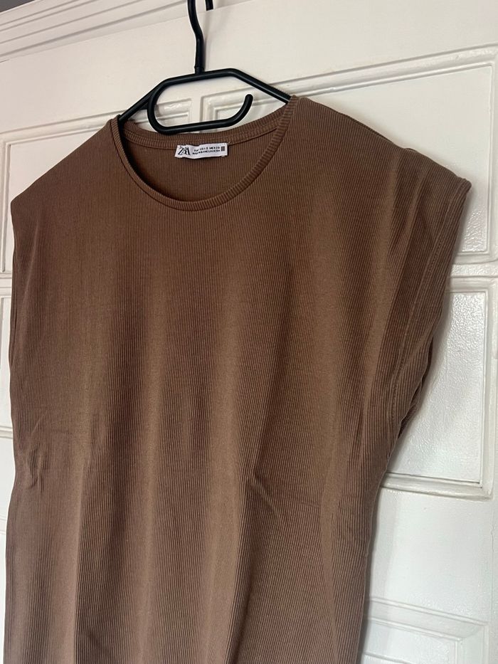 Haut Zara camel taille S - photo numéro 4