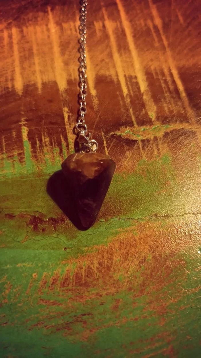 Pendule divinatoire Agate violette marbrée - photo numéro 2