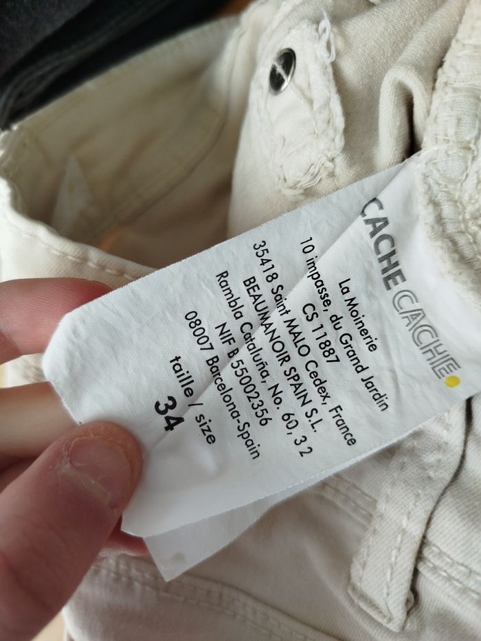 Jean beige/crème taille 34 
Cache-Cache - photo numéro 8